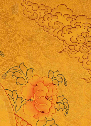Shakyamuni Buddha Thangka | 24K Gold Painting | Wall Hanging Decors