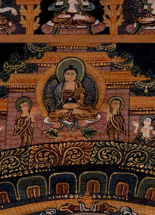 Green Tara Mandala Thangka | Traditional Tibetan Painting | Wall Decors