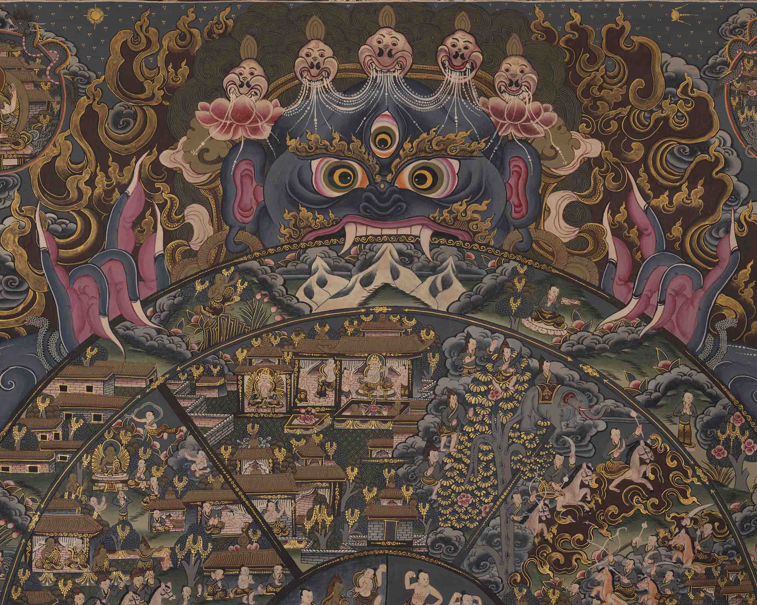 Bhavachakra Print | Wheel Of Life | Wall Hanging Decorative Print