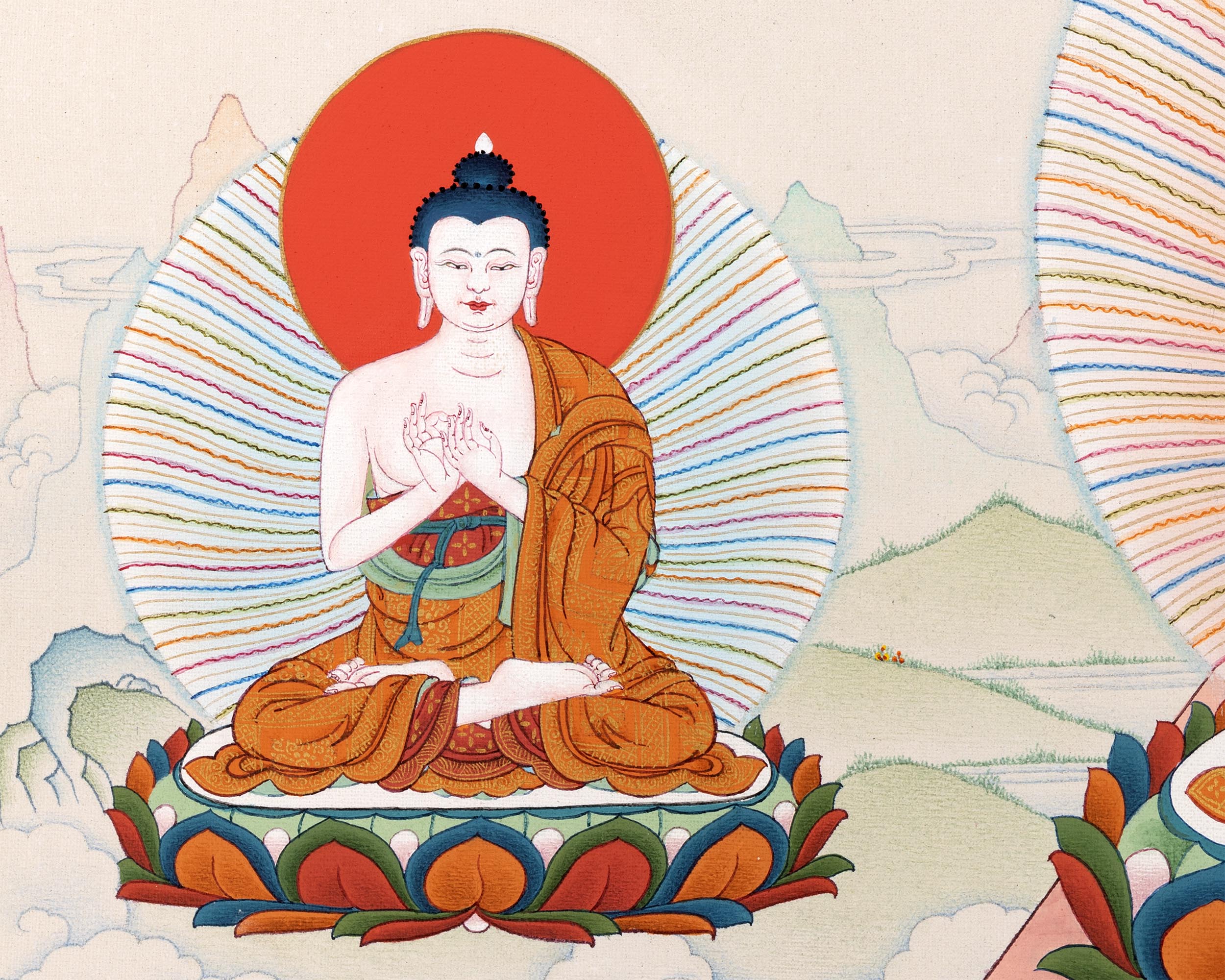 8 Medicine Buddha | Bhaisajyaguru Digital Thangka print