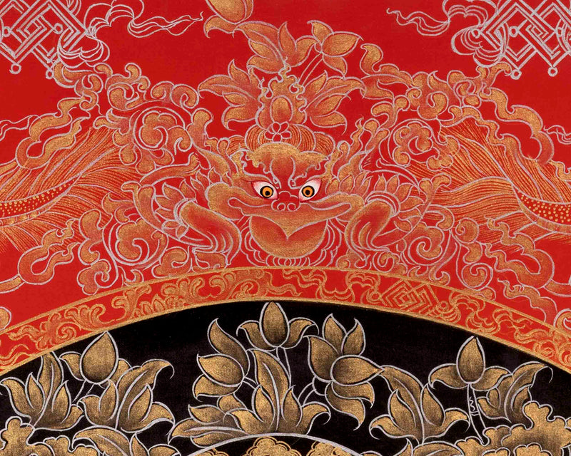 Bodhisattva Chengrezig Thangka | Original Handpainted Art | Traditional Painting