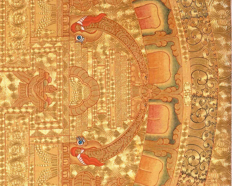 Shakyamuni Buddha Mandala Thangka | Tibetan Wall Hanging Mandala