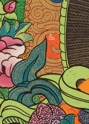 Jambala Kubera Thangka | Buddhist Wall Decors