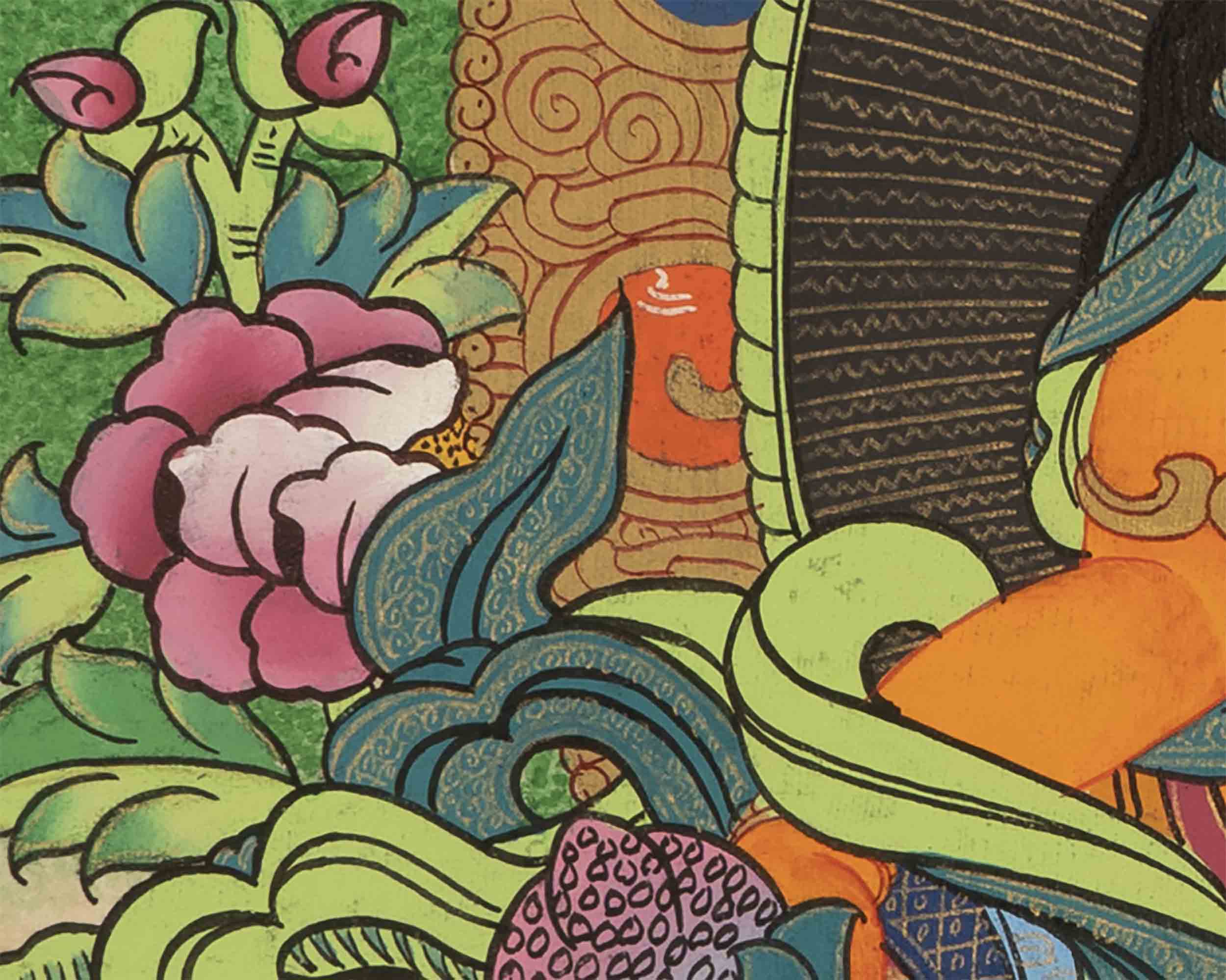 Jambala Kubera Thangka | Buddhist Wall Decors