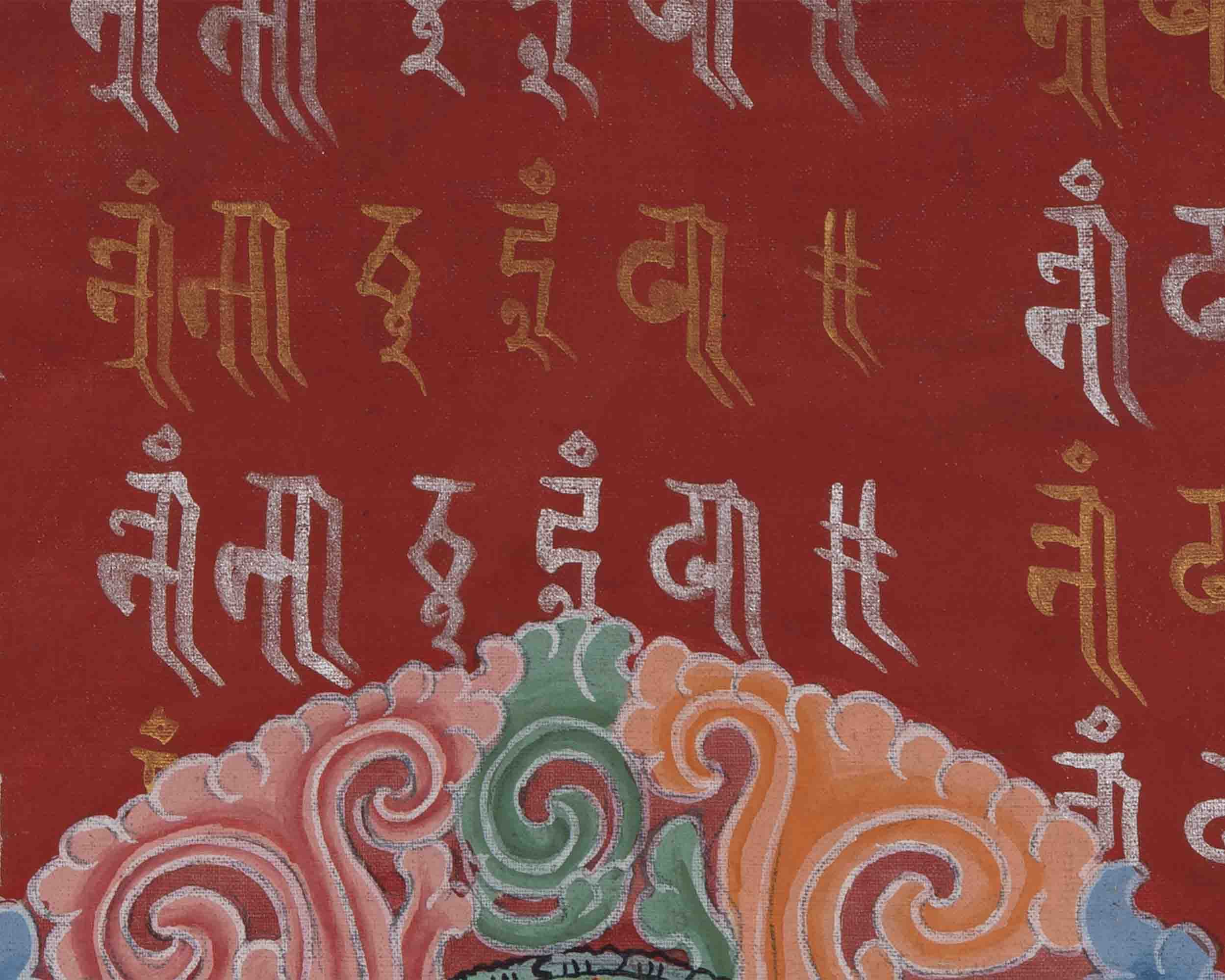 Chorten Thangka Print | Buddhist Stupa | Wall Decoration
