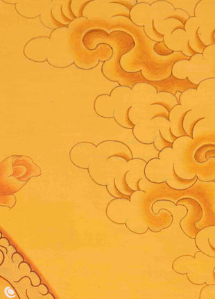 Original Manjushree Thangka | Full 24K Gold Style | Religious Wall Decors