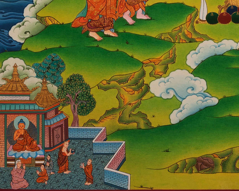 Mother Green Tara Thangka | Traditional Tibetan Buddhist Painting
