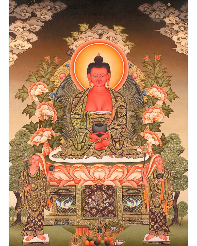 Amitabha Buddha Buddhist Thangka | Wall  Decor