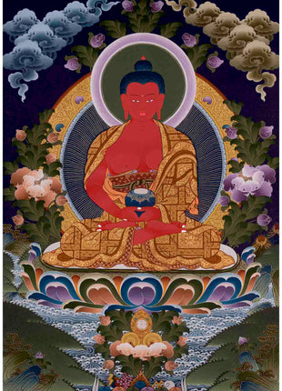 Amitabha Buddha Thangka | Tibetan Traditional Art | Wall Decors