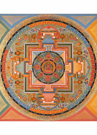 Amitayus Buddha Mandala Thangka | Long Life Granting Deity