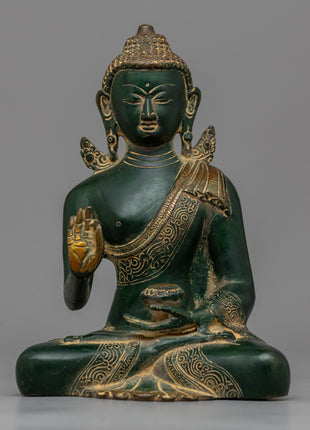 Handcrafted Amoghasiddhi Buddha Statue