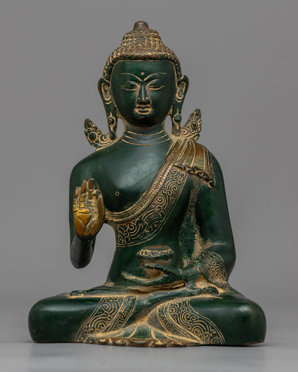 Handcrafted Amoghasiddhi Buddha Statue