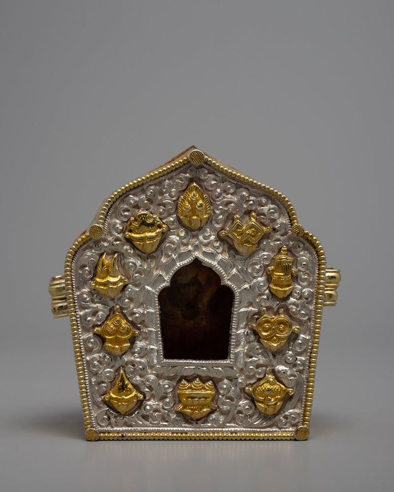 Ancient Ghau Box | Buddhist Religious Items | Ritual Decor Object