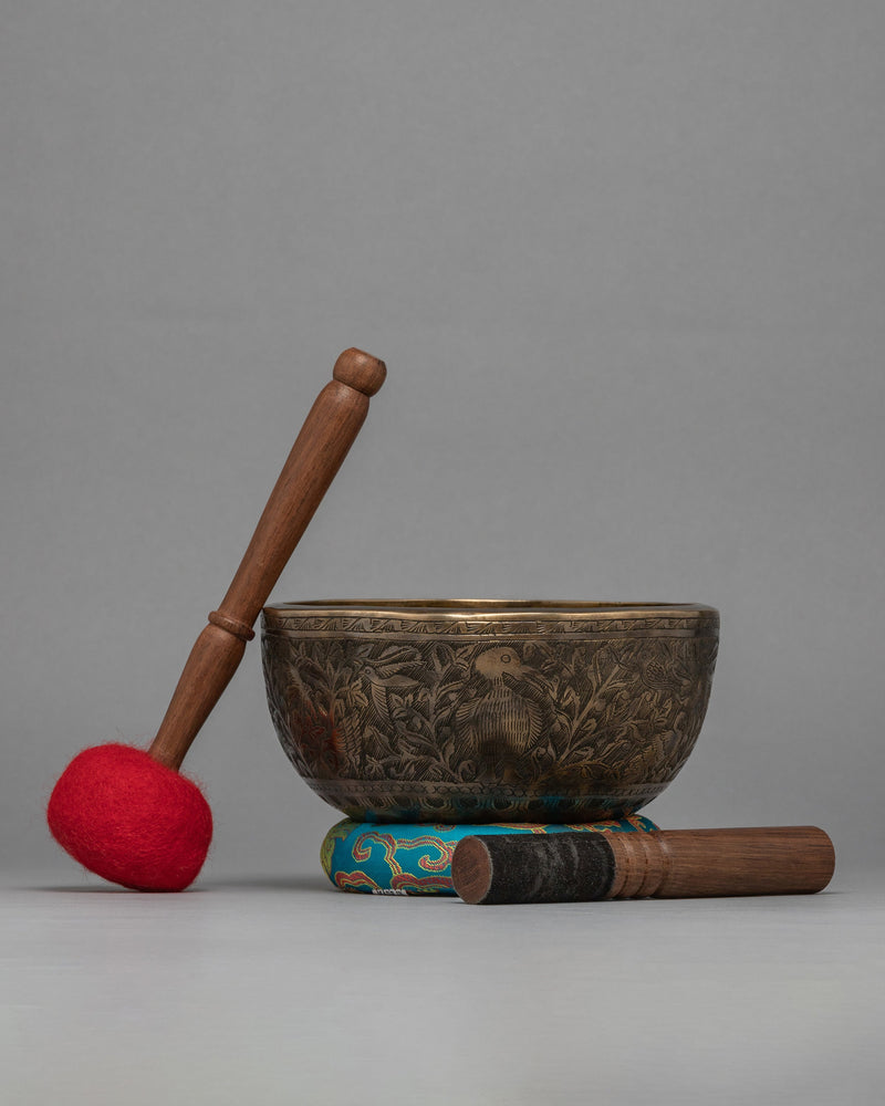 Antique Carving Singing Bowl