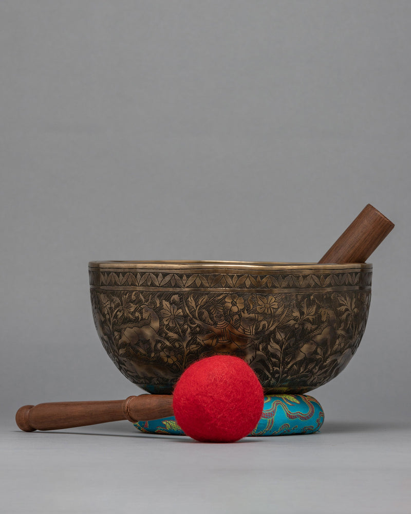 Antique Carving Singing Bowl