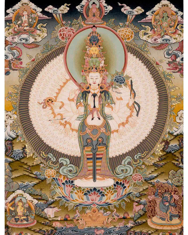 Avalokiteshvara Thangka | Spiritual Asian Art