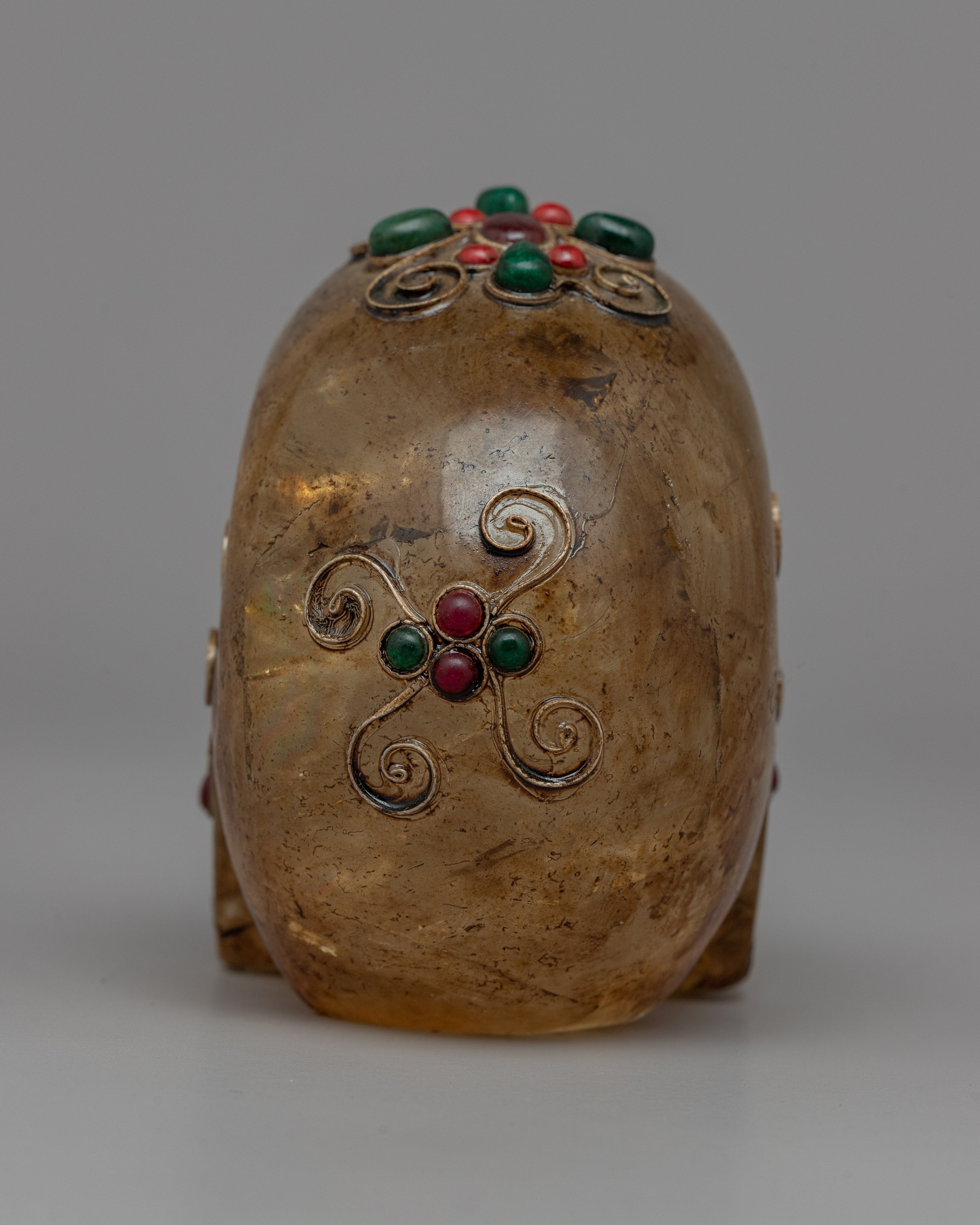 Crystal Skull | Radiant Crystal with Copper and Silver Wiring