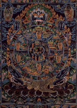 Bhavachakra Thangka | Wheel Of Life | Wall Decors
