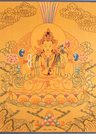 Bodhisattva Avalokiteshvara Chengrezig |  Tibetan Buddhist Thangka