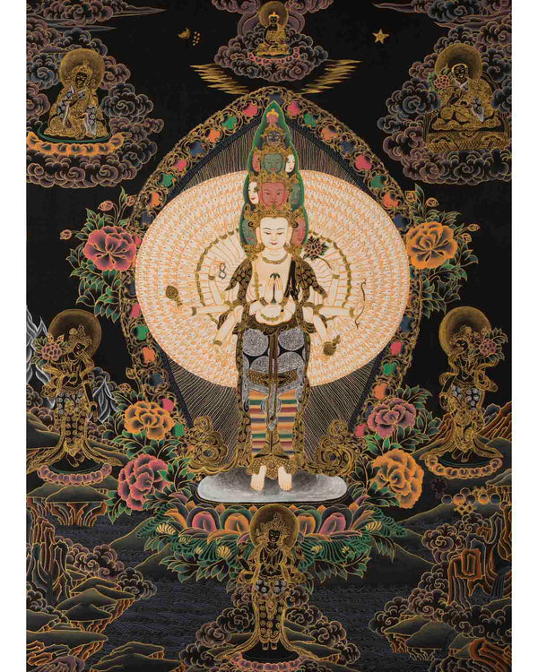 Bodhisattva Guanyin Chenrezig |1000 Armed Avalokiteshvara | Wall Decor