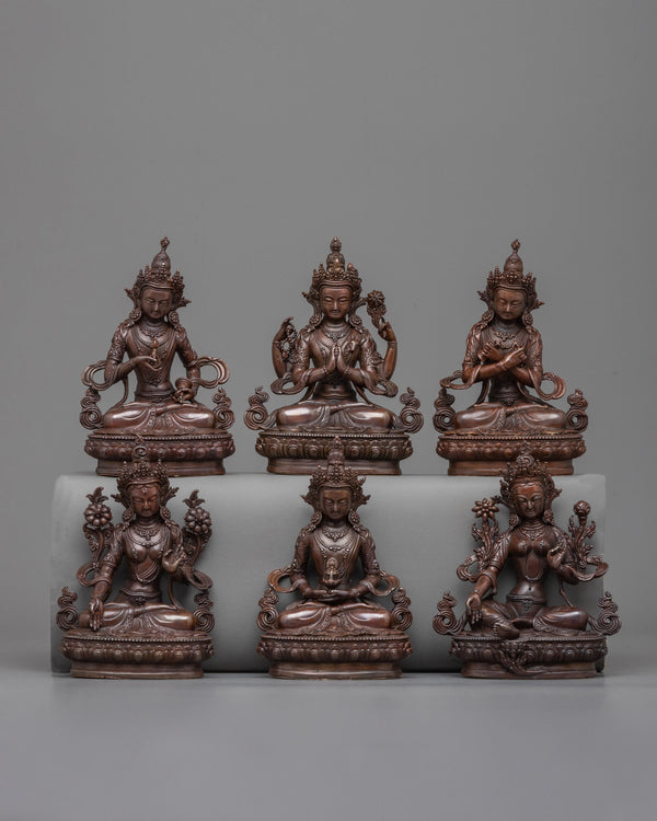 Six Bodhisattva Deities Set | Sacred Collection to Elevate Your Spiritual Space