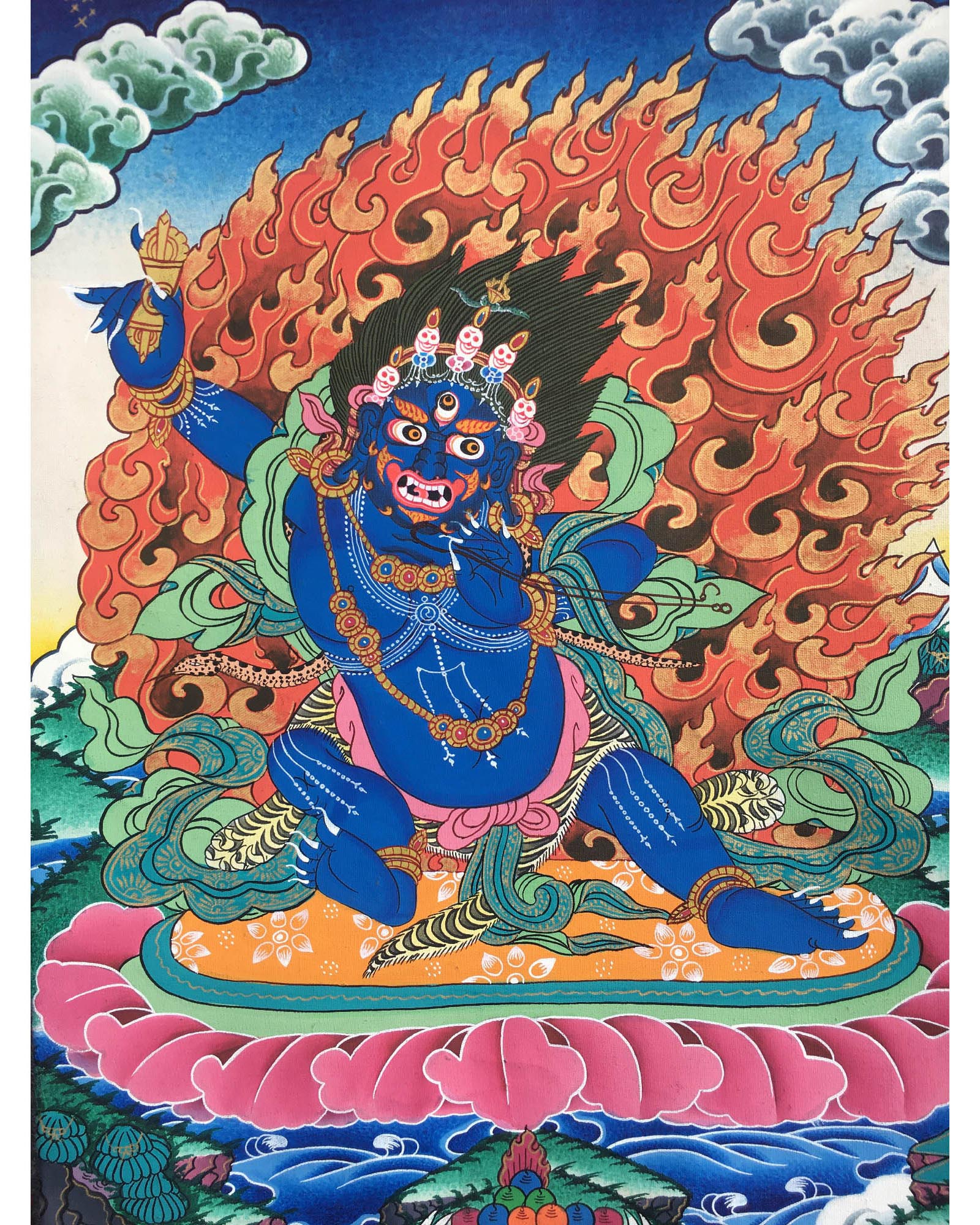 Bodhisattva Vajrapani Thangka | Wall Decor