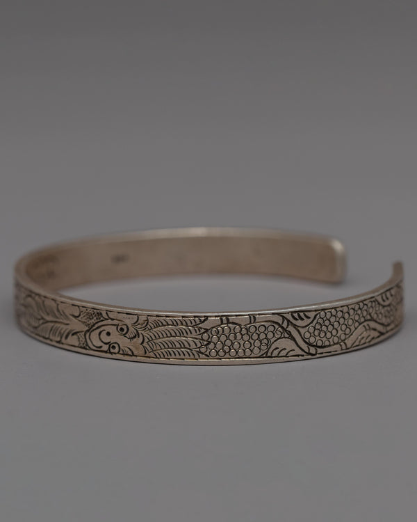 Handmade Tibetan Silver Bracelet 