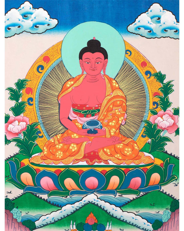 Buddha Amitabha Thangka | Mindfulness Meditation Practice Tool