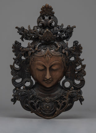 White Tara Buddha Wall Mask 