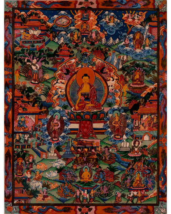 Religious Buddha Life Story | Wall Decors | Buddhist Thangka