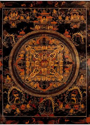 Buddha Mandala Art | Traditional Tibetan Thangka | Wall Decors