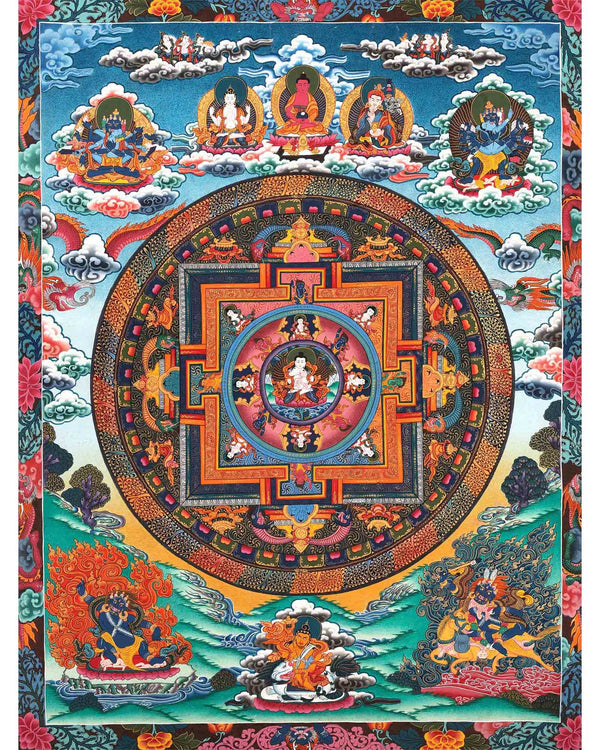 Buddha Mandala Thangka | Inspirational Painting For Positive Energy and Peace