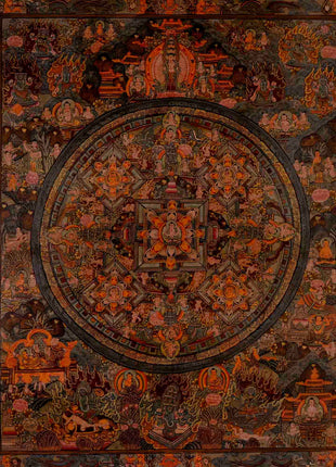 Buddha Mandala | Traditional Tibetan Thangka | Religious Wall Decors