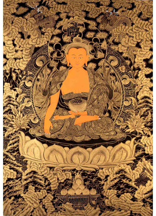 Buddha Shakyamuni Thangka | Religious Buddhist Art | Wall Decors