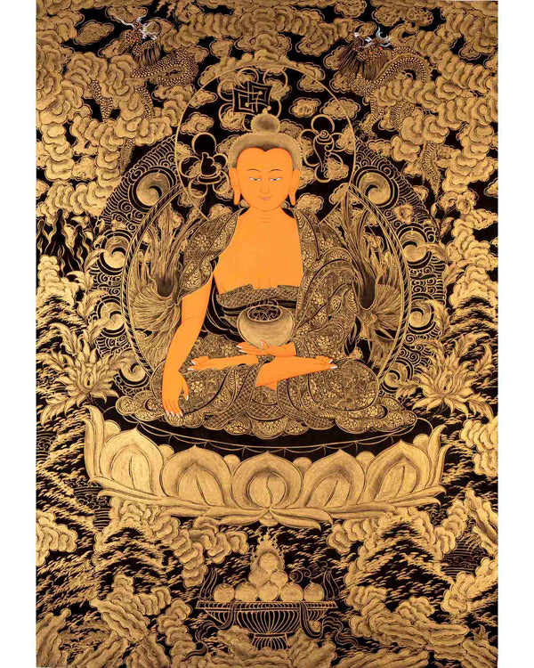 Buddha Shakyamuni Thangka | Religious Buddhist Art | Wall Decors