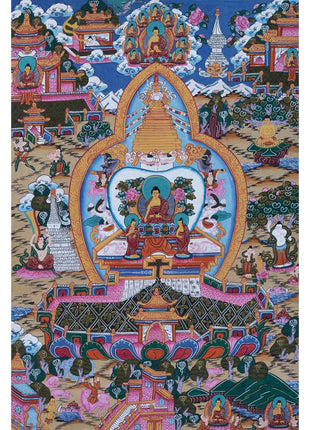 Buddhist Stupa Thangka Painting | Religious Artifacts |