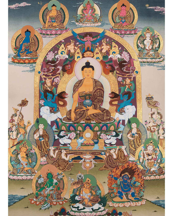 Buddha Thangka |Sariputra & Maudgalyayana Thangka