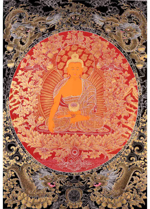 Buddha Thangka | Shakyamuni Buddha | Handpainted Traditional Art