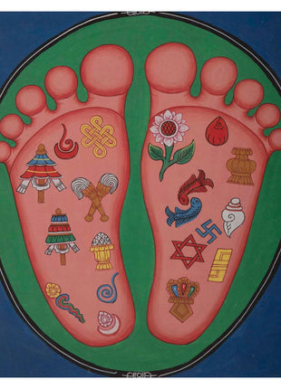 Buddha's Feet Laden | Auspicious Signs