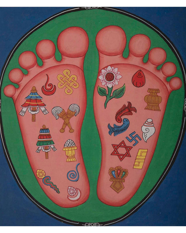 Buddha's Feet Laden | Auspicious Signs