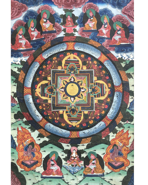 Buddhist Mandala | Tibetan Monks , Dakini , Mahakala and  Dharmapala