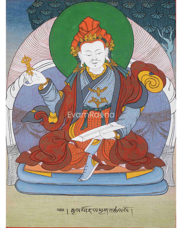 The Majesty of King Dza Thangka | Traditional Buddhist painting