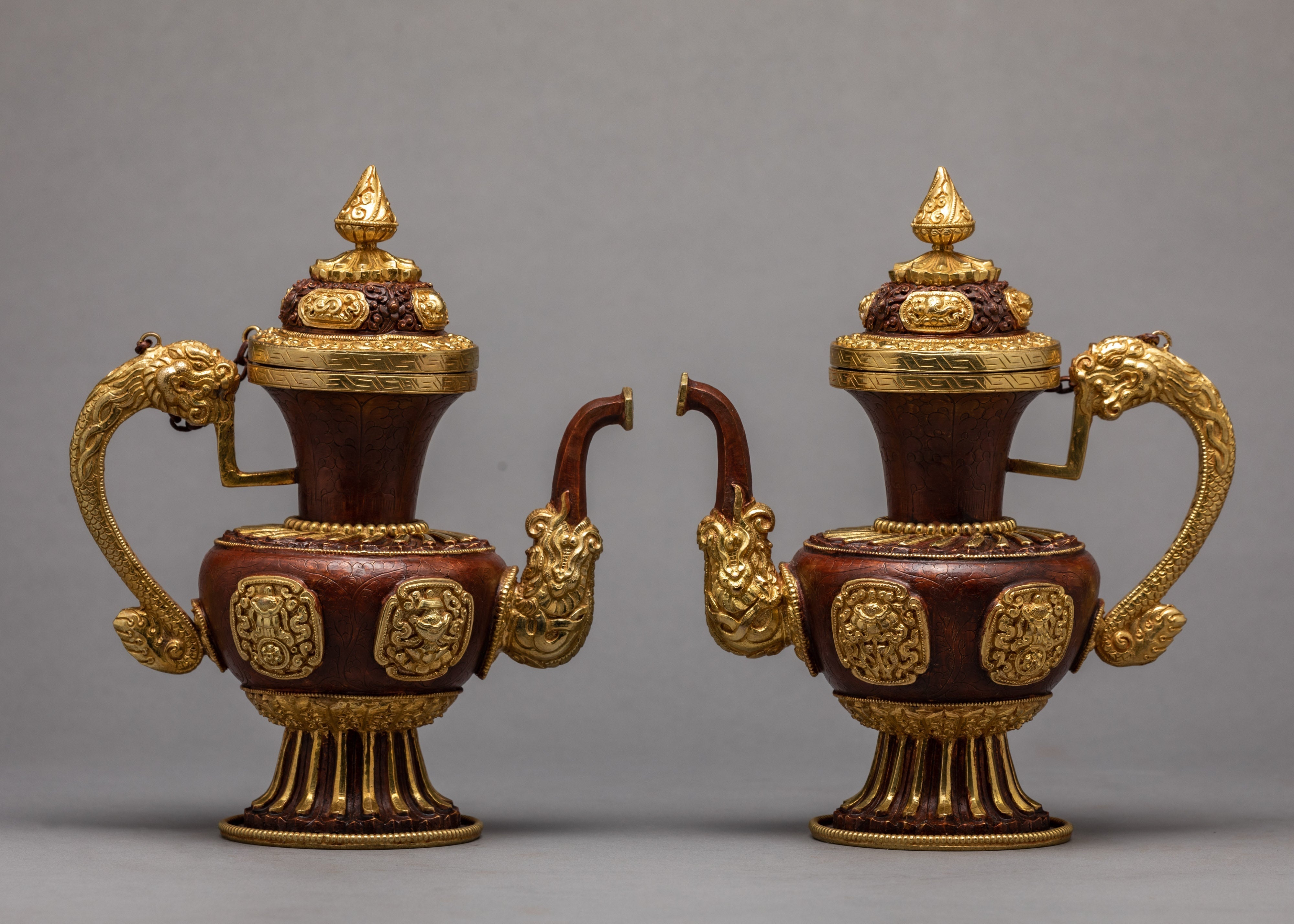 Gold Plated Bhumba Set | Buddhist Ritual Items