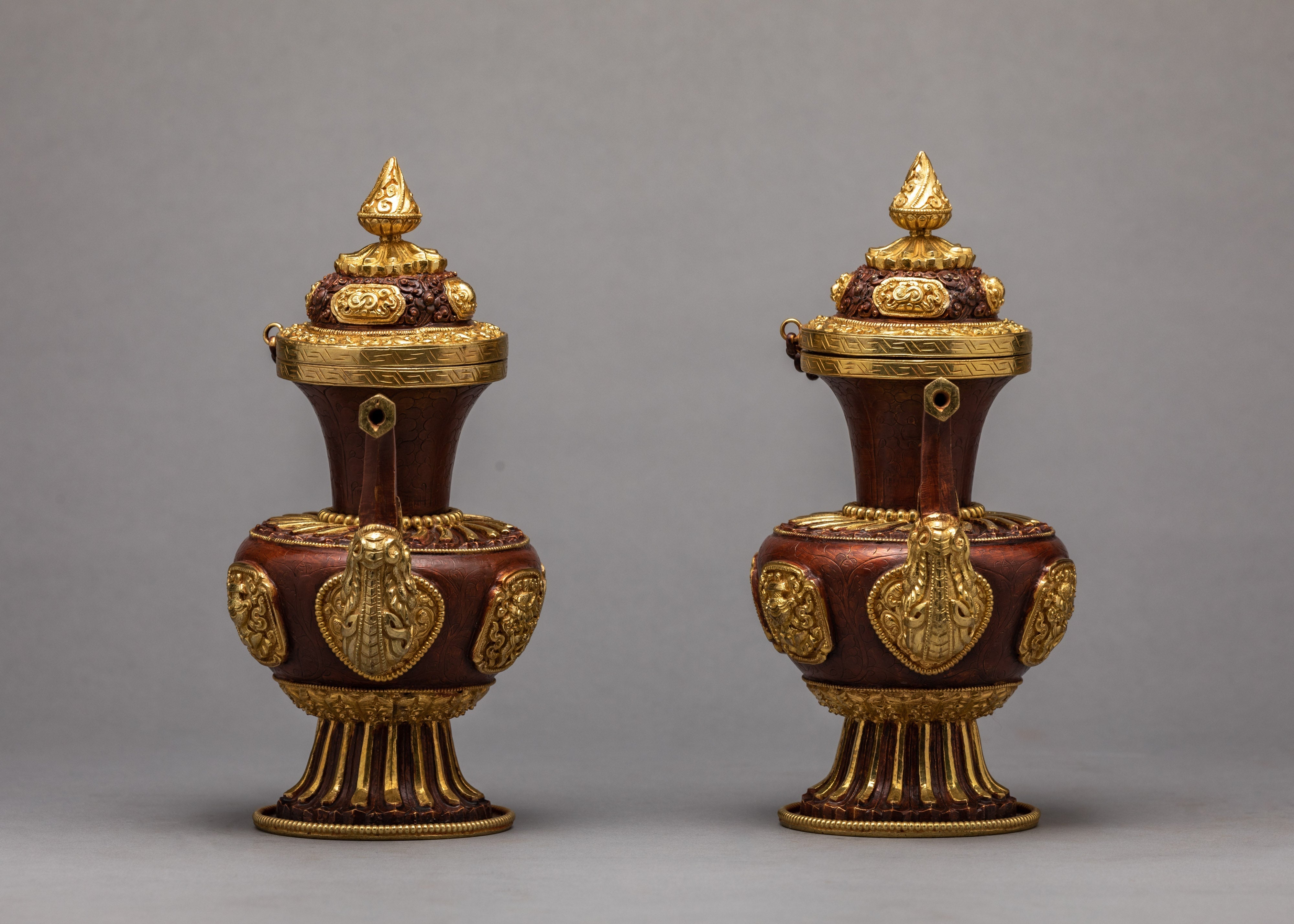 Gold Plated Bhumba Set | Buddhist Ritual Items