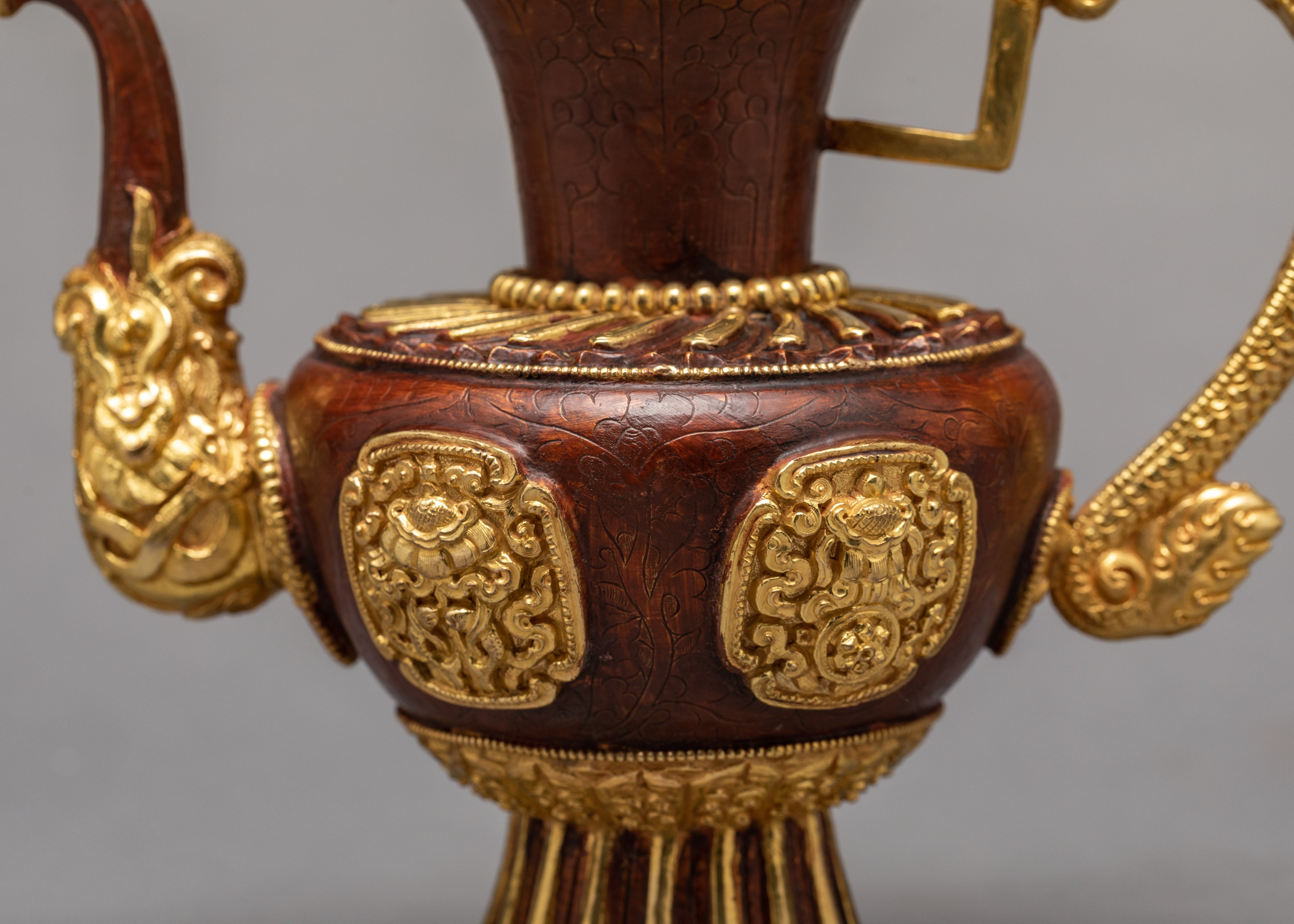 Gold Plated Bhumba Set | Buddhist Ritual Items