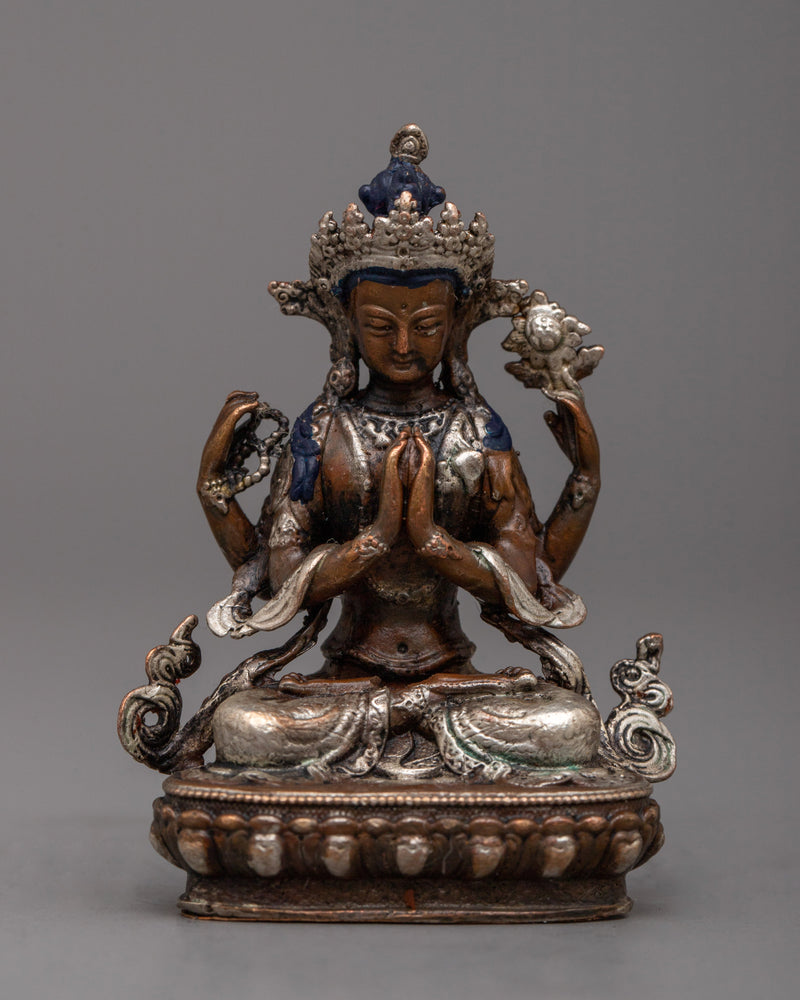 Chenrezig Statue Made by Machine | Bodhisattva of Wisdom for Intellectual Growth