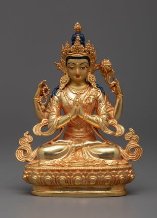 Miniature Chenrezig Statue