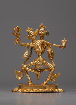 Handcrafted Chitipati Statue 