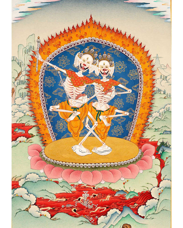 Chitipati Thangka