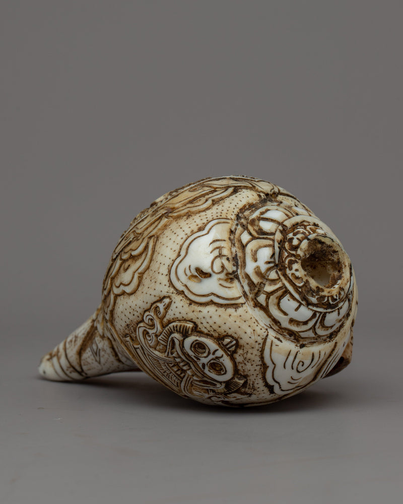Handcarved Conch Shell Sankha
